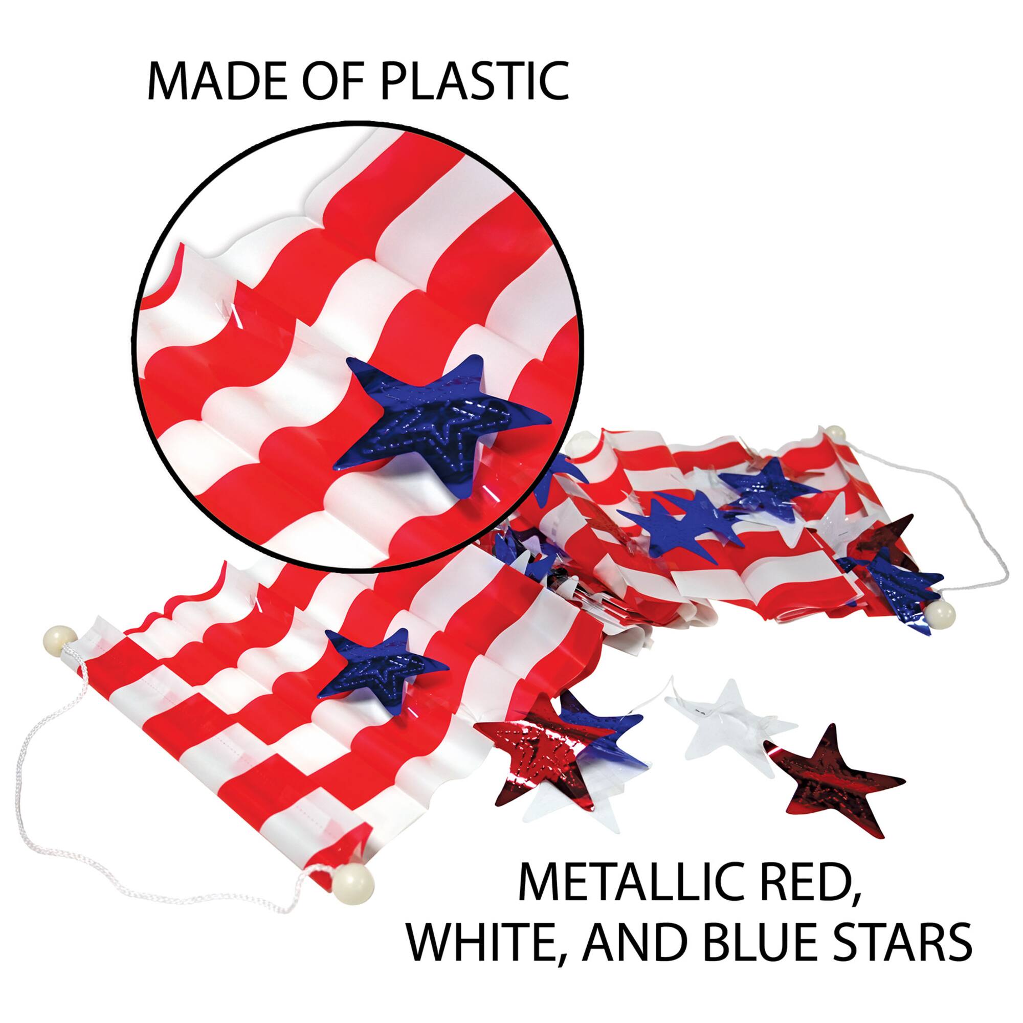 12" x 12ft. Stars & Stripes Ceiling Decor